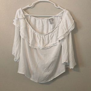 Forever 21 off-the-shoulder top.